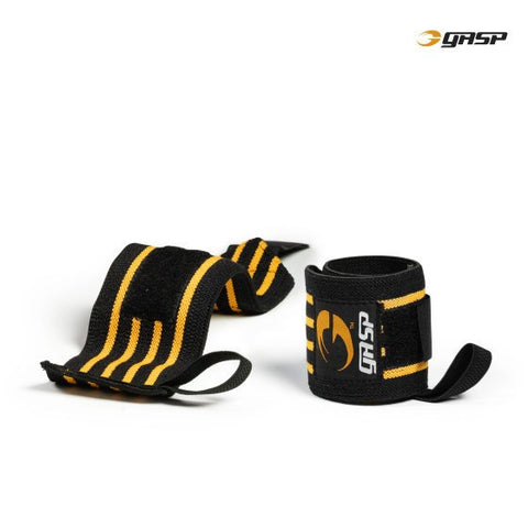 GASP - Hardcore Wrist Wrap Yellow - Musclehouse.dk