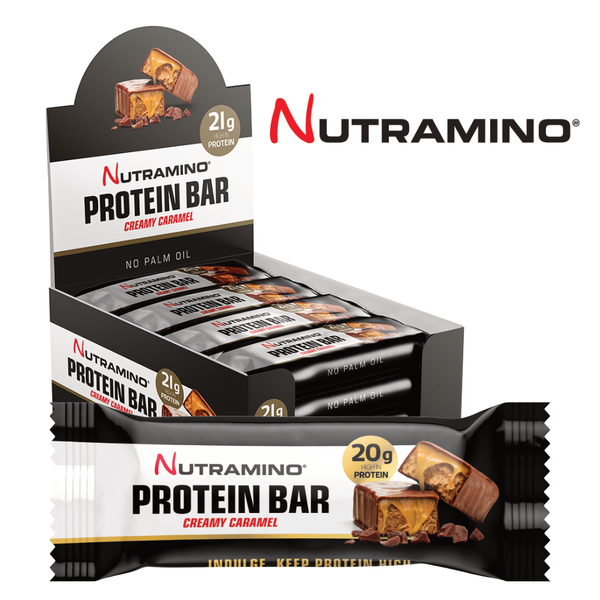 Nutramino Proteinbar Caramel (12x64g) - Musclehouse.dk