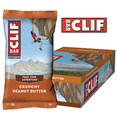 Clif Bar - Crunchy Peanutbutter (12x68g) - Musclehouse.dk