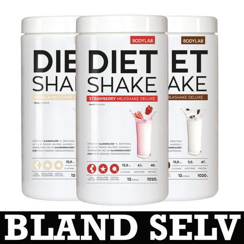 Bodylab Diet Shake (3x1kg) - Musclehouse.dk