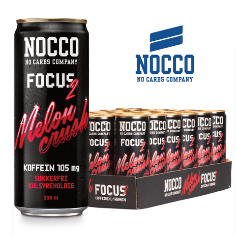 NOCCO Focus 2 - Melon Crush (24 stk) - Musclehouse.dk