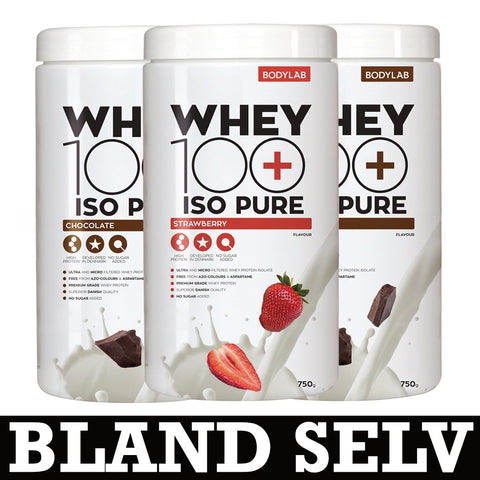 Bodylab Whey 100 ISO Pure (3x 750g) - Musclehouse.dk