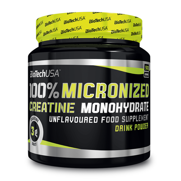 BioTechUSA 100% Micronized Creatine Monohydrate (500g) - Musclehouse.dk