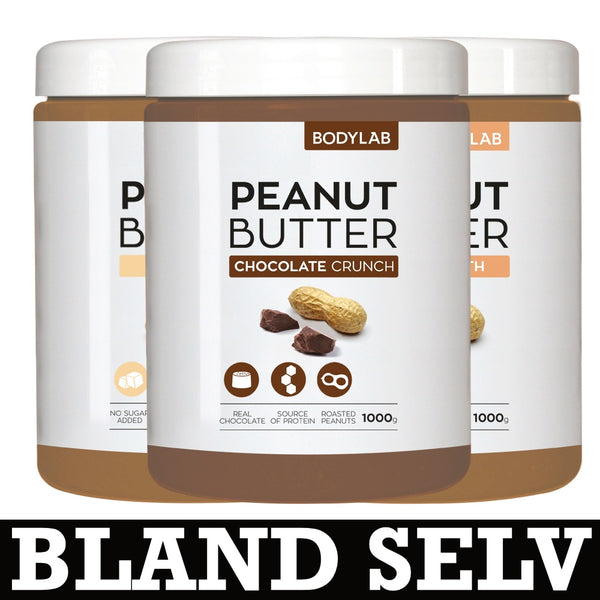 Bodylab Peanut Butter (3x1 kg) - Musclehouse.dk