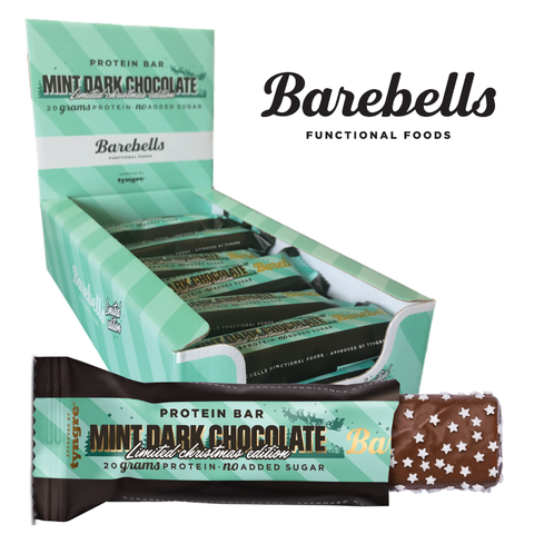 Barebells Protein Bar Mint Dark Chocolate (12x 55g) - Musclehouse.dk