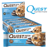 Quest Protein Bar Cookies & Cream (12x60g) - Musclehouse.dk