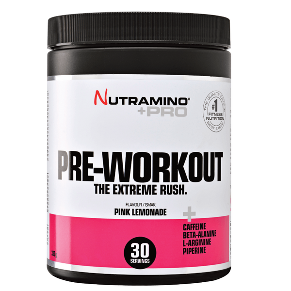 Nutramino Pre-Workout Pink Lemonade (315g) - Musclehouse.dk