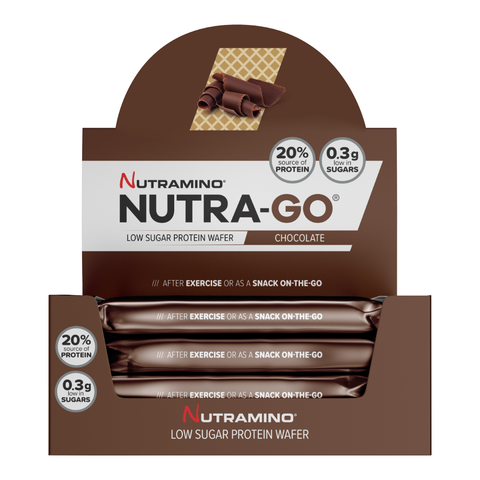 Nutramino Nutra-Go Wafer - Chocolate (12x39g) - Musclehouse.dk