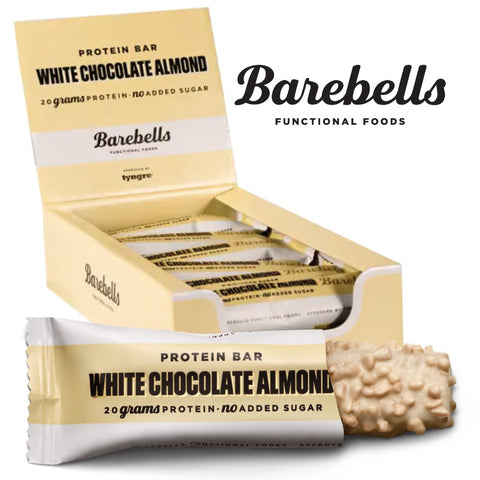 Barebells Protein Bar White Chocolate Almond (12x 55g) - Musclehouse.dk