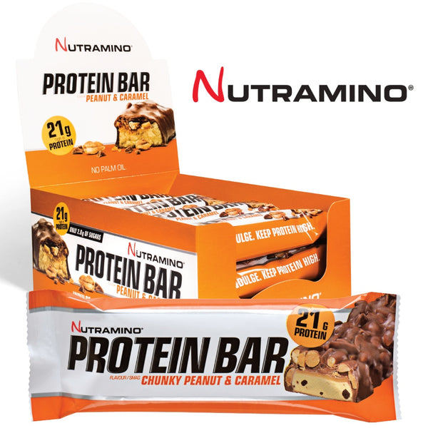 Nutramino Proteinbar Chunky Peanut & Caramel (12x60g) - Musclehouse.dk