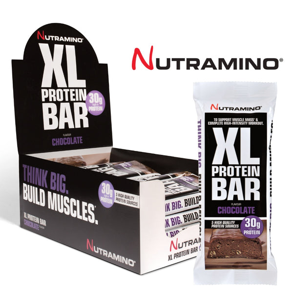 Nutramino XL Proteinbar - Chocolate (16x82g) - Musclehouse.dk