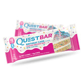 Quest Protein Bar Birthday Cake (12x60g) - Musclehouse.dk