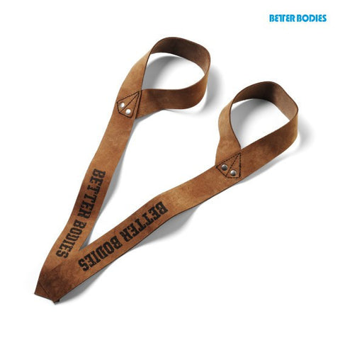 Better Bodies - Leather Lifting Straps - Brun - Musclehouse.dk