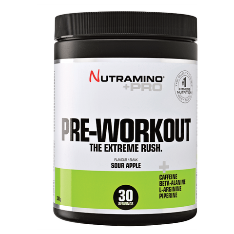 Nutramino Pre-Workout Sour Apple (315g) - Musclehouse.dk