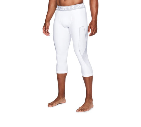 Under Armour HG Armour Graphic 3/4 - White - Musclehouse.dk