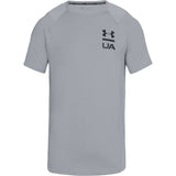 Under Armour Mk1 SS Logo Graphic - Grey - Musclehouse.dk