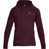 Under Armour Rival Fleece FZ Hoody - Red - Musclehouse.dk