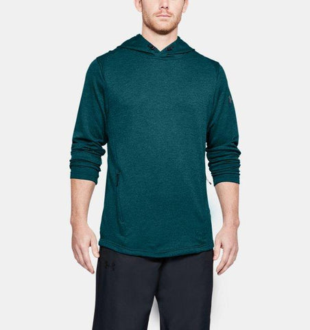 Under Armour Tech Terry Popover Hoodie - Green - Musclehouse.dk