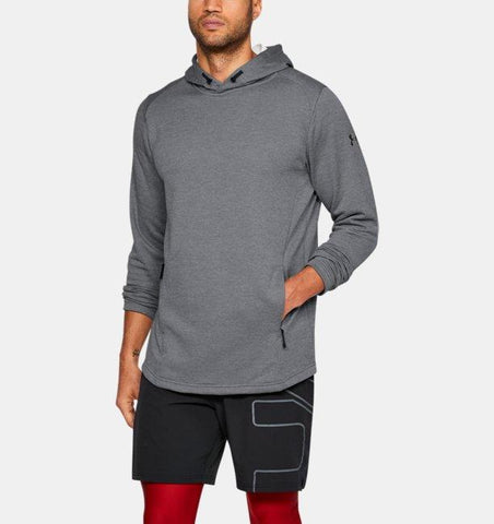 Under Armour Tech Terry Popover Hoodie - Steel - Musclehouse.dk